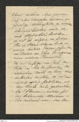 Nachlass Franz Steindachner, Brief (Fragment) von J. Krok, Inv.Nr. 280.01, Seite 1